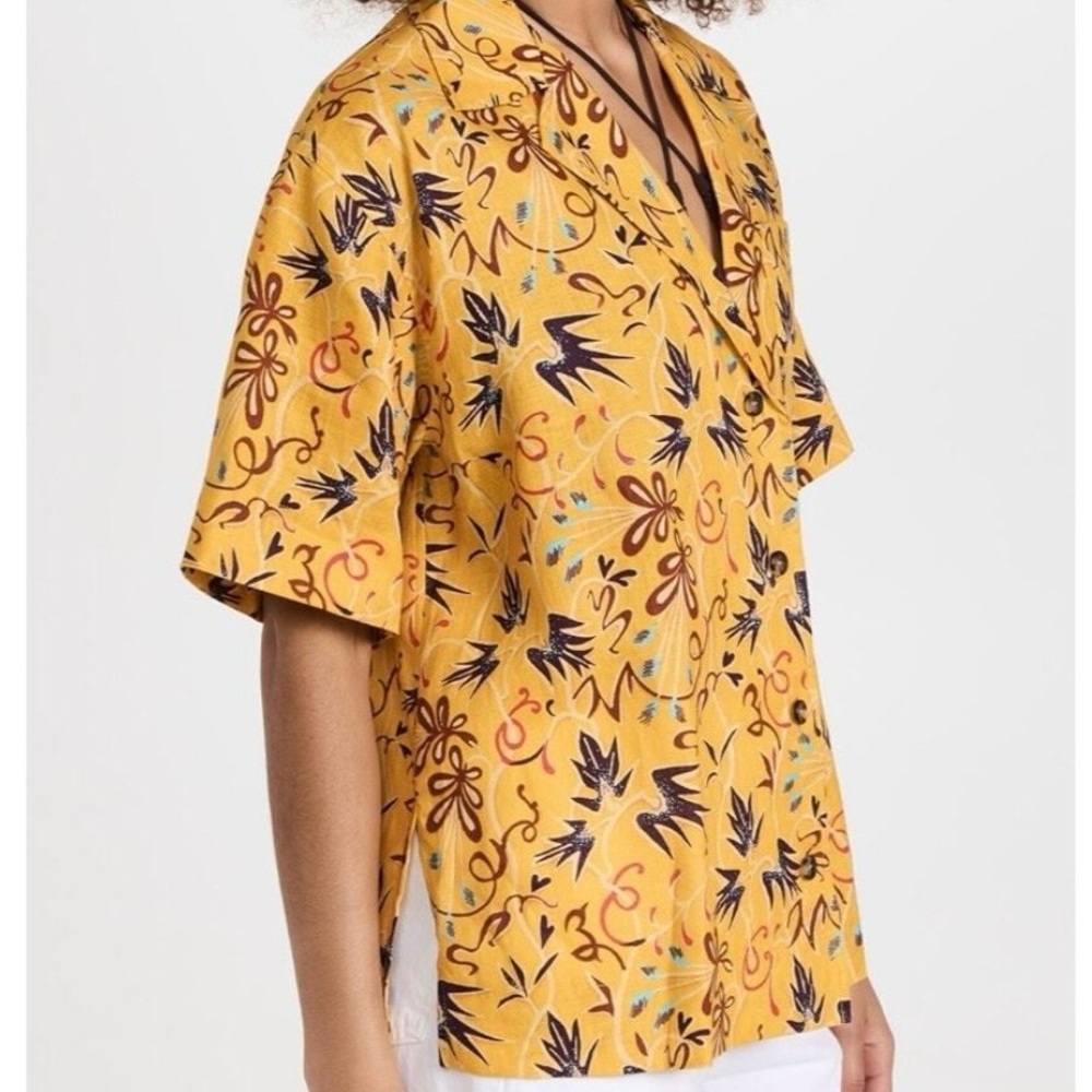 A.L.C. Sullivan top in sole multicolor with a birds-of-paradise print Size S NWT